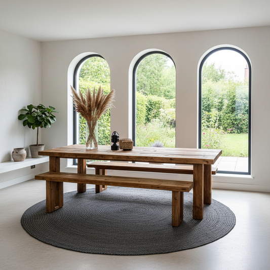 Arborline Rustic Oak Dining Table