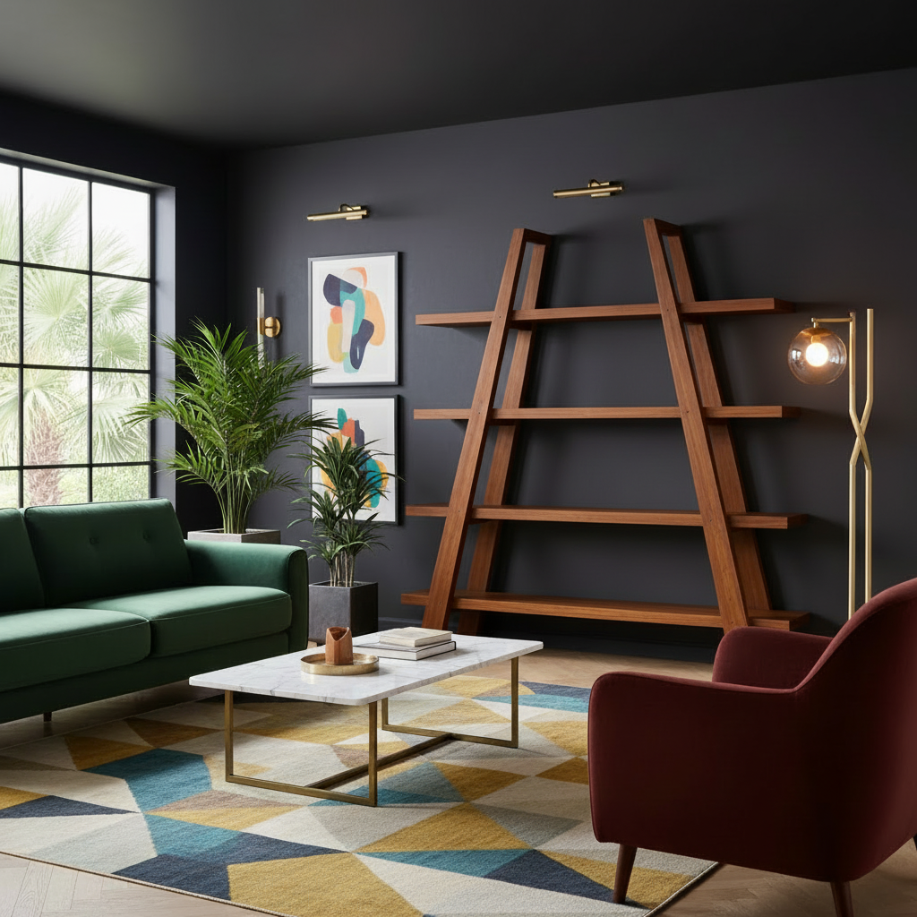 Alder A-Frame Bookshelf
