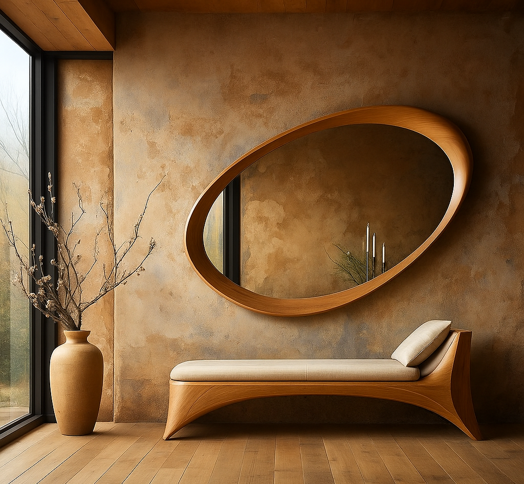 The Horizon Oval Mirror