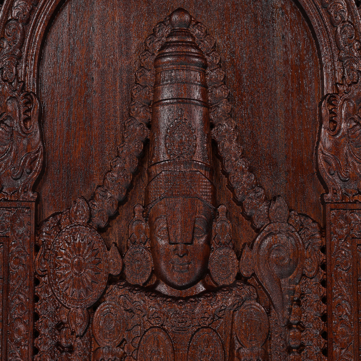 Lord Tirupati Balaji Solid Wood Wall Art