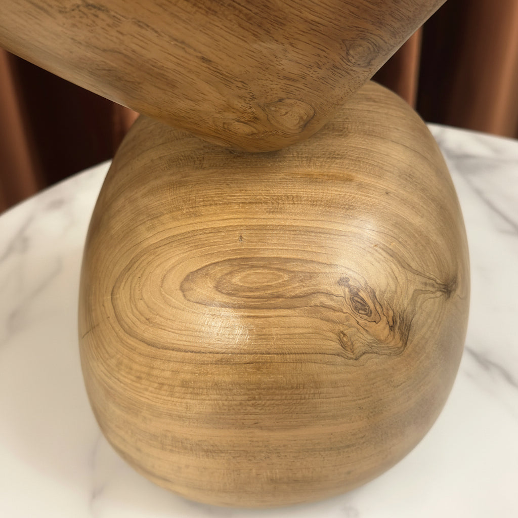 Equilibrium Teak Wood Sculpture