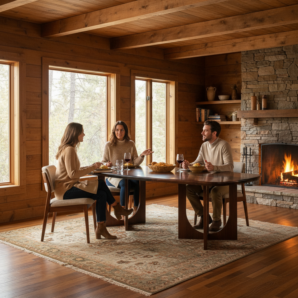RiverEdge - American Walnut Book Matched Table