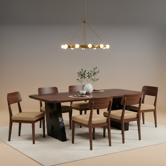 The Riviera Slab American Walnut Table