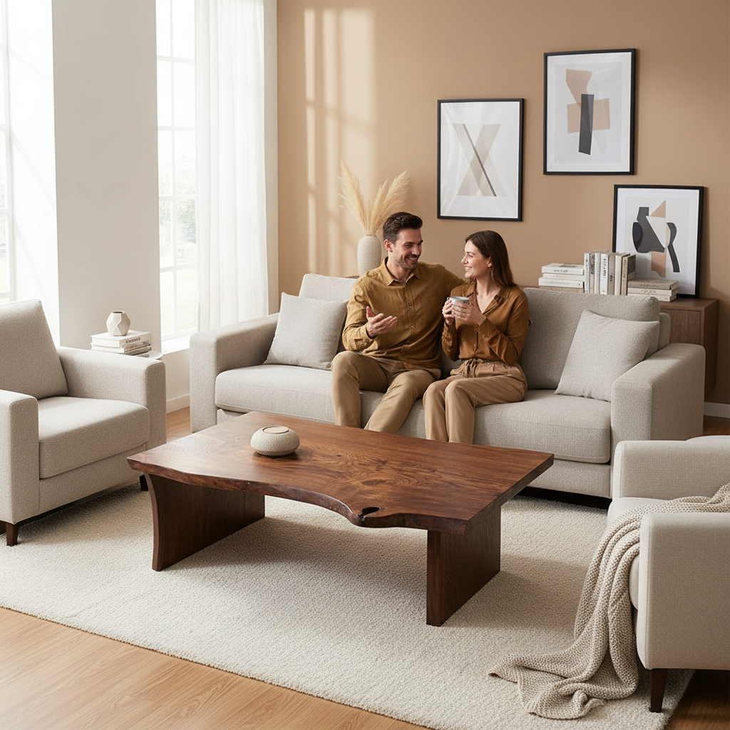 The Arboreal Edge Table - American Oak Table