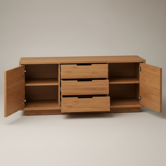 The Aranya Teak Sideboard