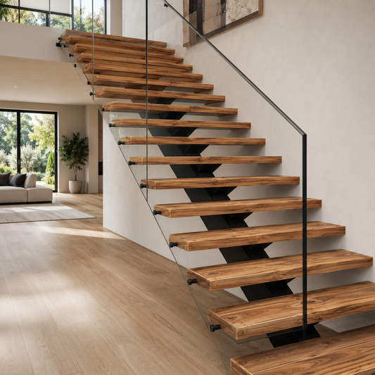StepCraft Teak Wood Stair Treads - Timeless Strength, Naturally Beautiful