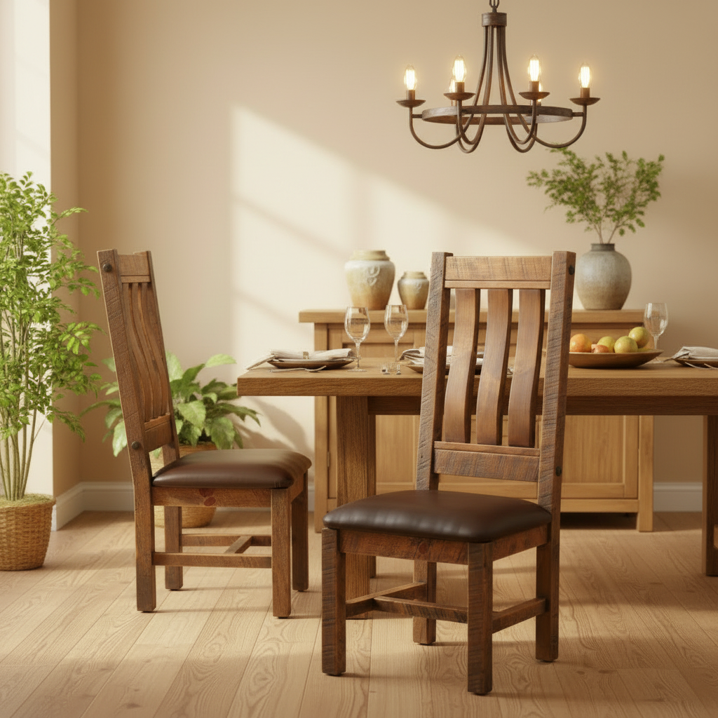 Auber Rustic Ash/Oak Dining Chair