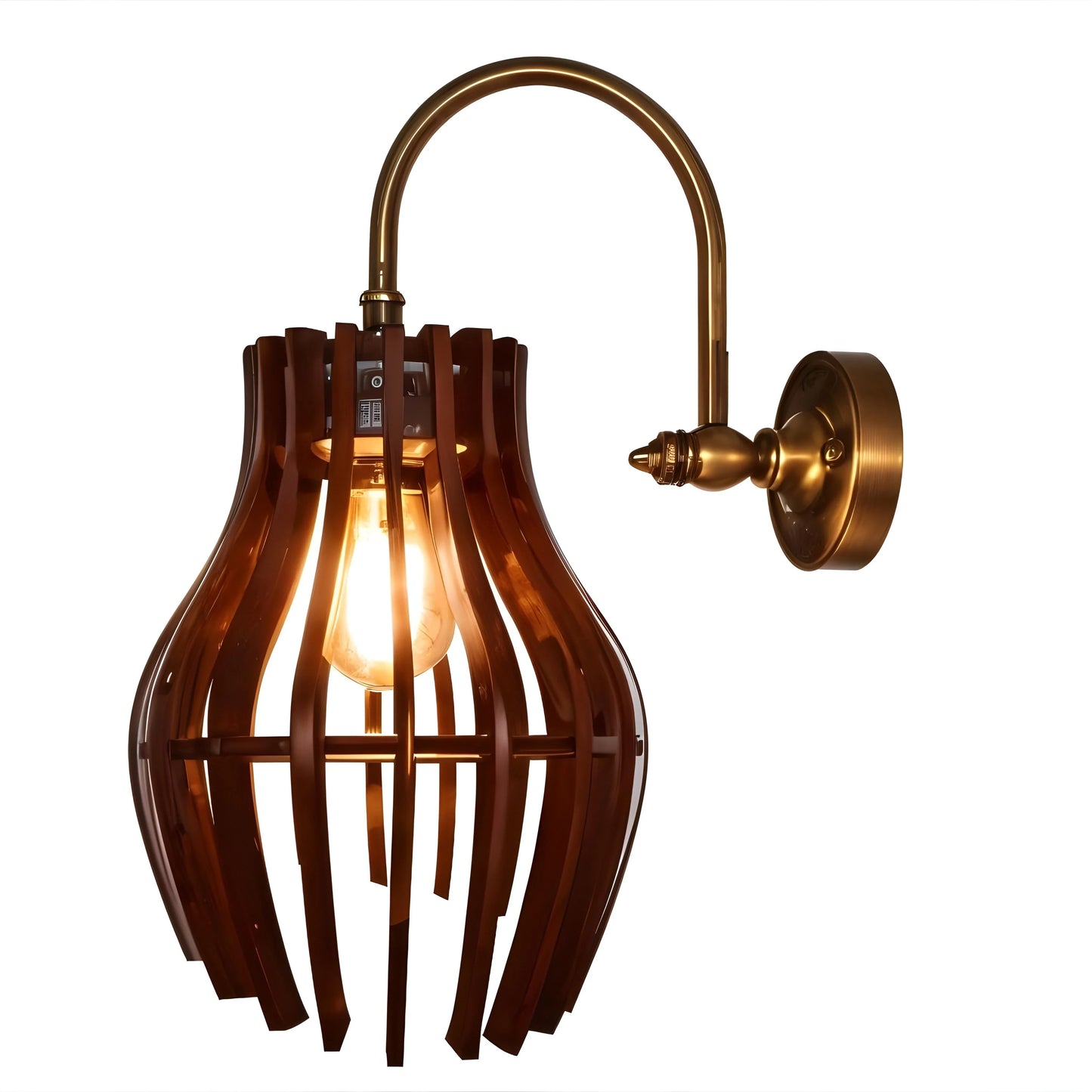 Burnt Amber Wall Light