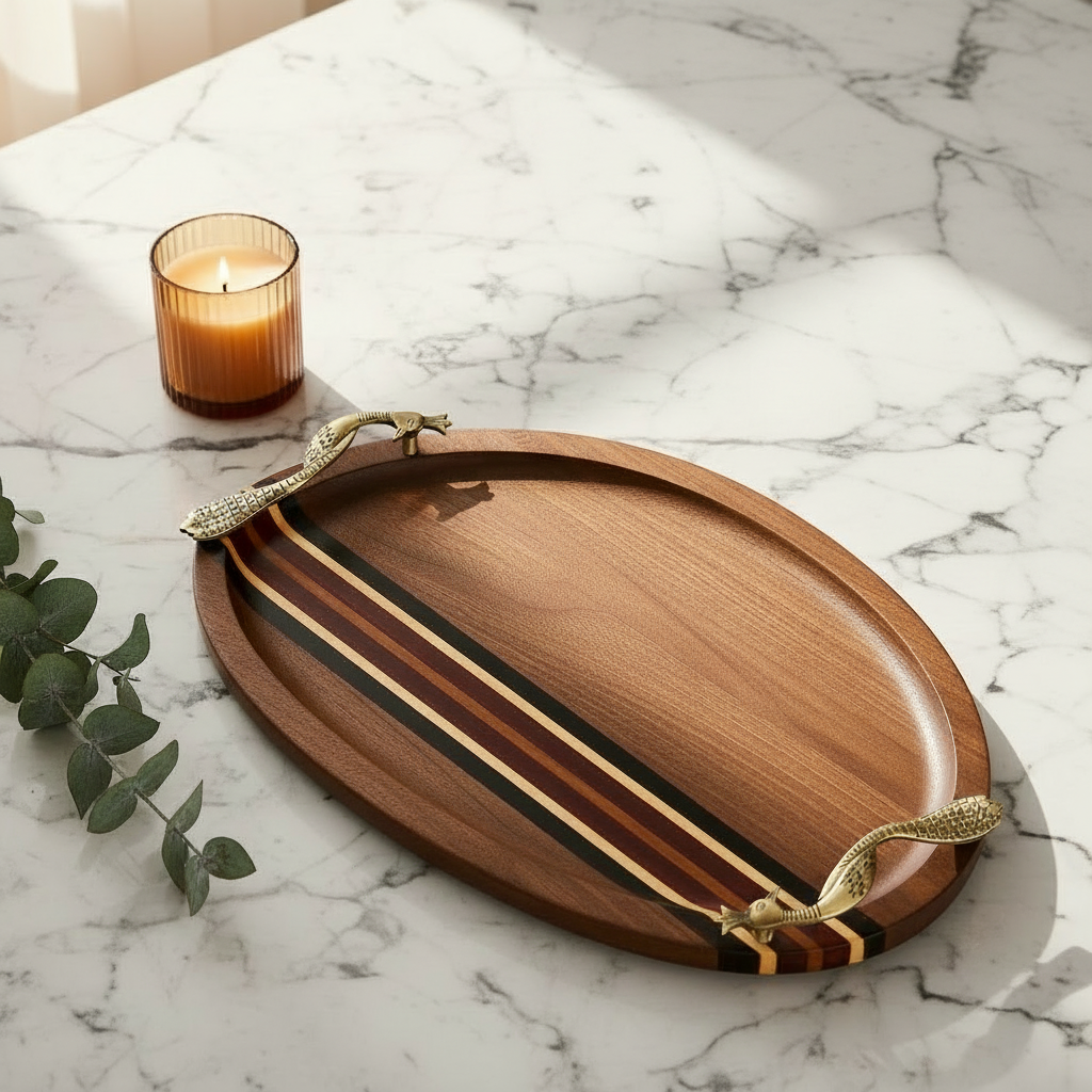 Mariner's Craft Wooden Serving Tray
