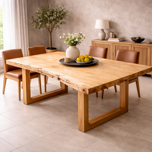 Aurora Edge Maple Live Edge Dining Table