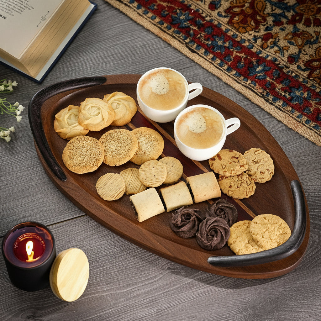 Harborline Collection Wooden Serving Tray