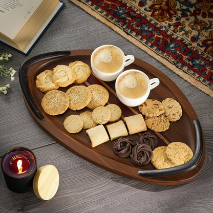 Harborline Collection Wooden Serving Tray