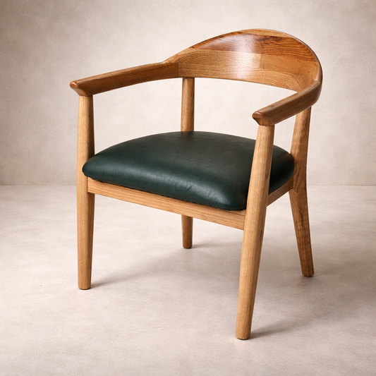 Nova Curved Back American Oak Dining Chair