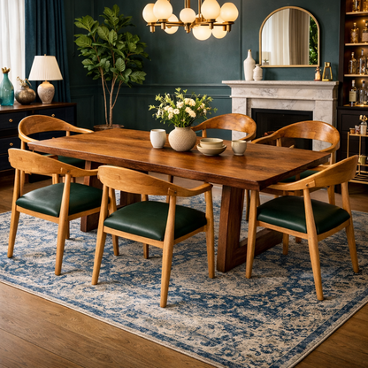Nova Curved Back American Oak Dining Chair