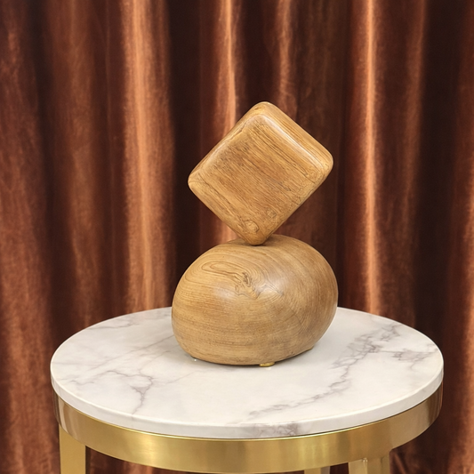 Equilibrium Teak Wood Sculpture