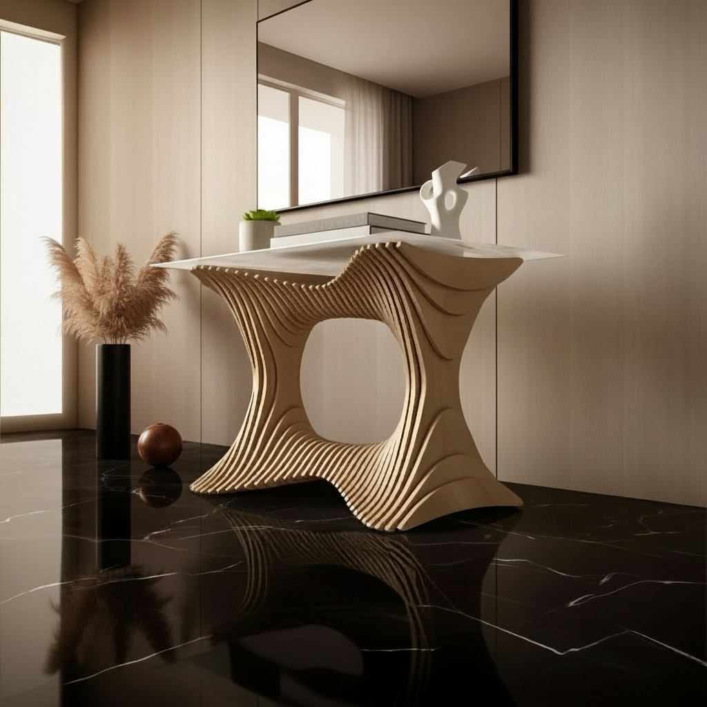 Timeless Hourglass Table