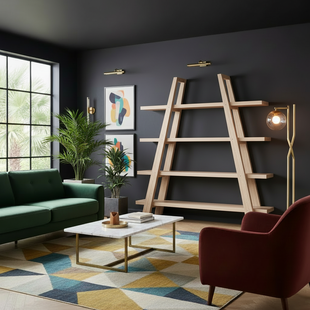 Alder A-Frame Bookshelf