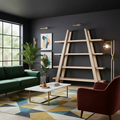 Alder A-Frame Bookshelf