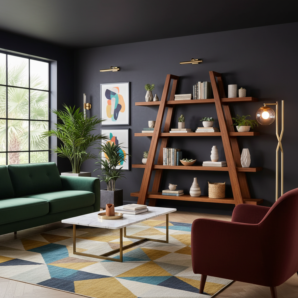 Alder A-Frame Bookshelf
