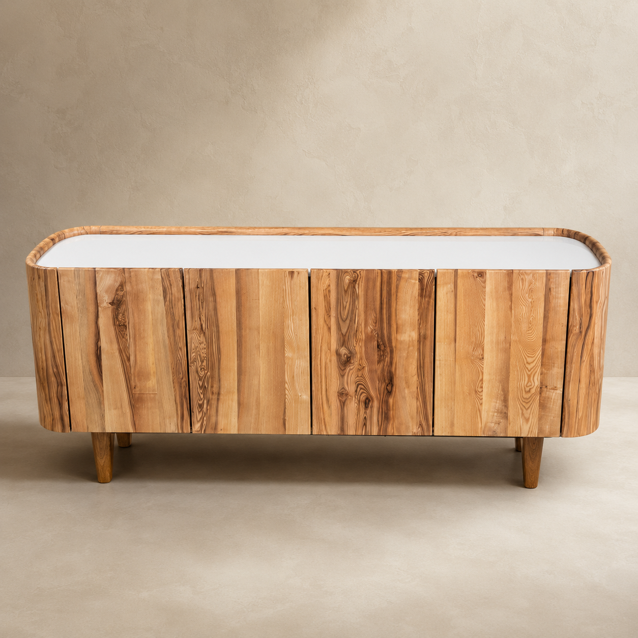 Aurelia Onyx Marble & White Ash Sideboard