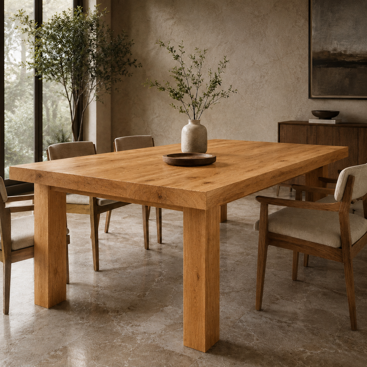Aurelian Oak Dining Table