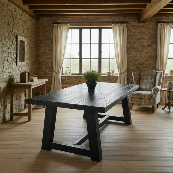 The Emberforge Reclaimed Wood Dining Table