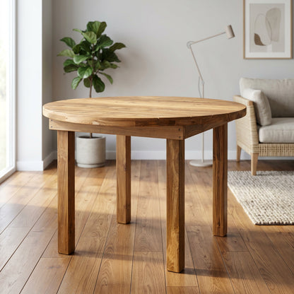 The Sola 5-Piece Reclaimed Teak Outdoor Dining Set - Naturally Social