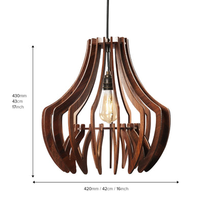 Dome Wooden Pendant Lamp