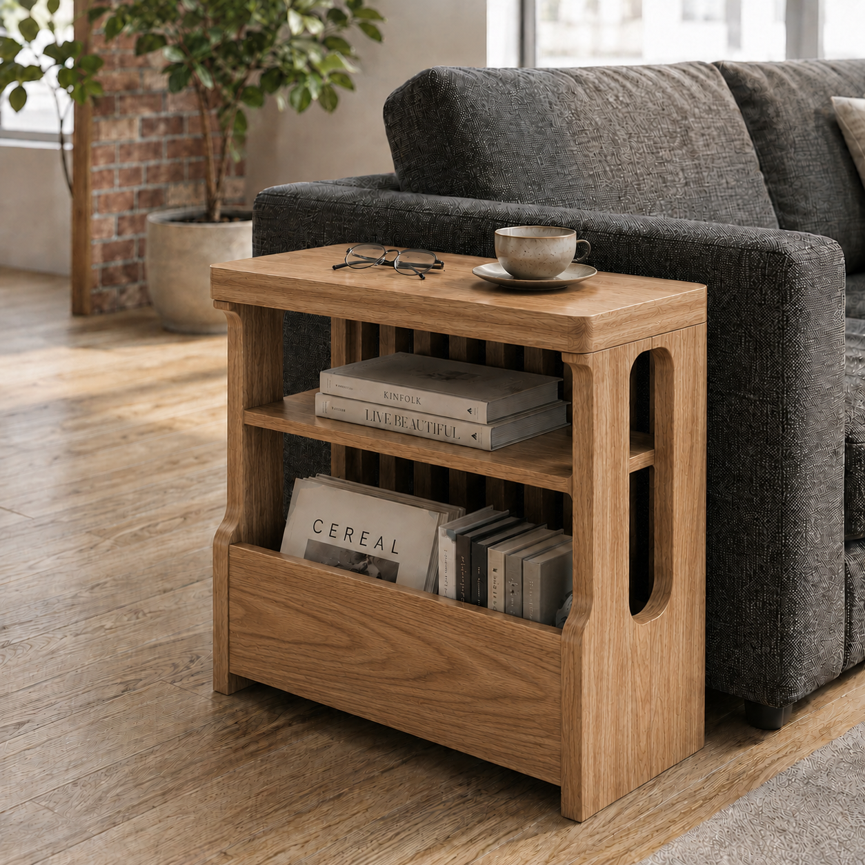 The Elmora Solid Wood Side Table