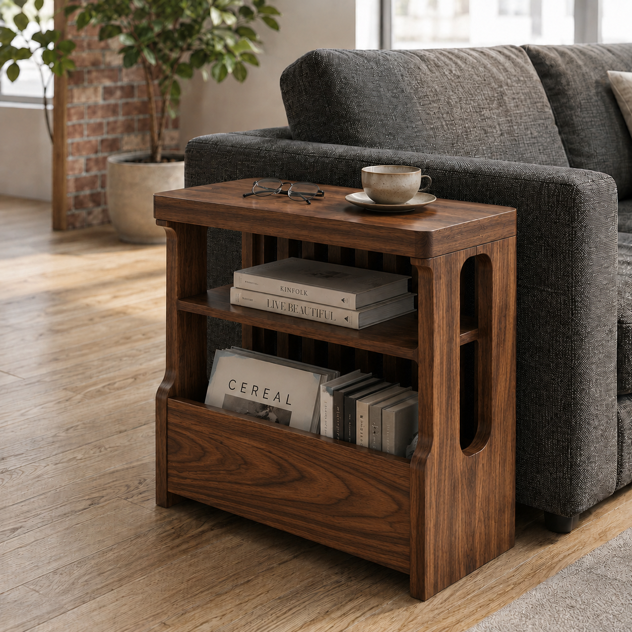 The Elmora Solid Wood Side Table