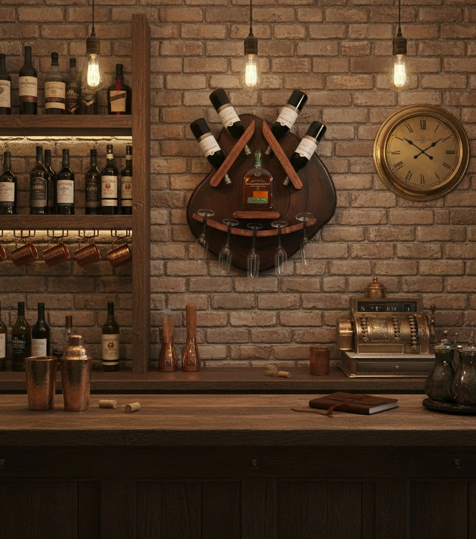 Wall Mounted Wine Rack