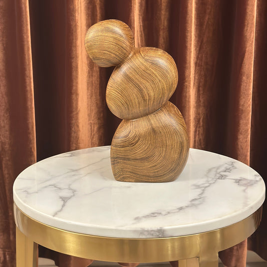 Serenity Form Teak Wood Sculpture