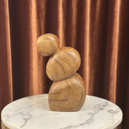 Serenity Form Teak Wood Sculpture