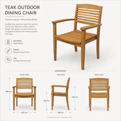 The Solara Teak Outdoor Dining Collection - Effortless Outdoor Living