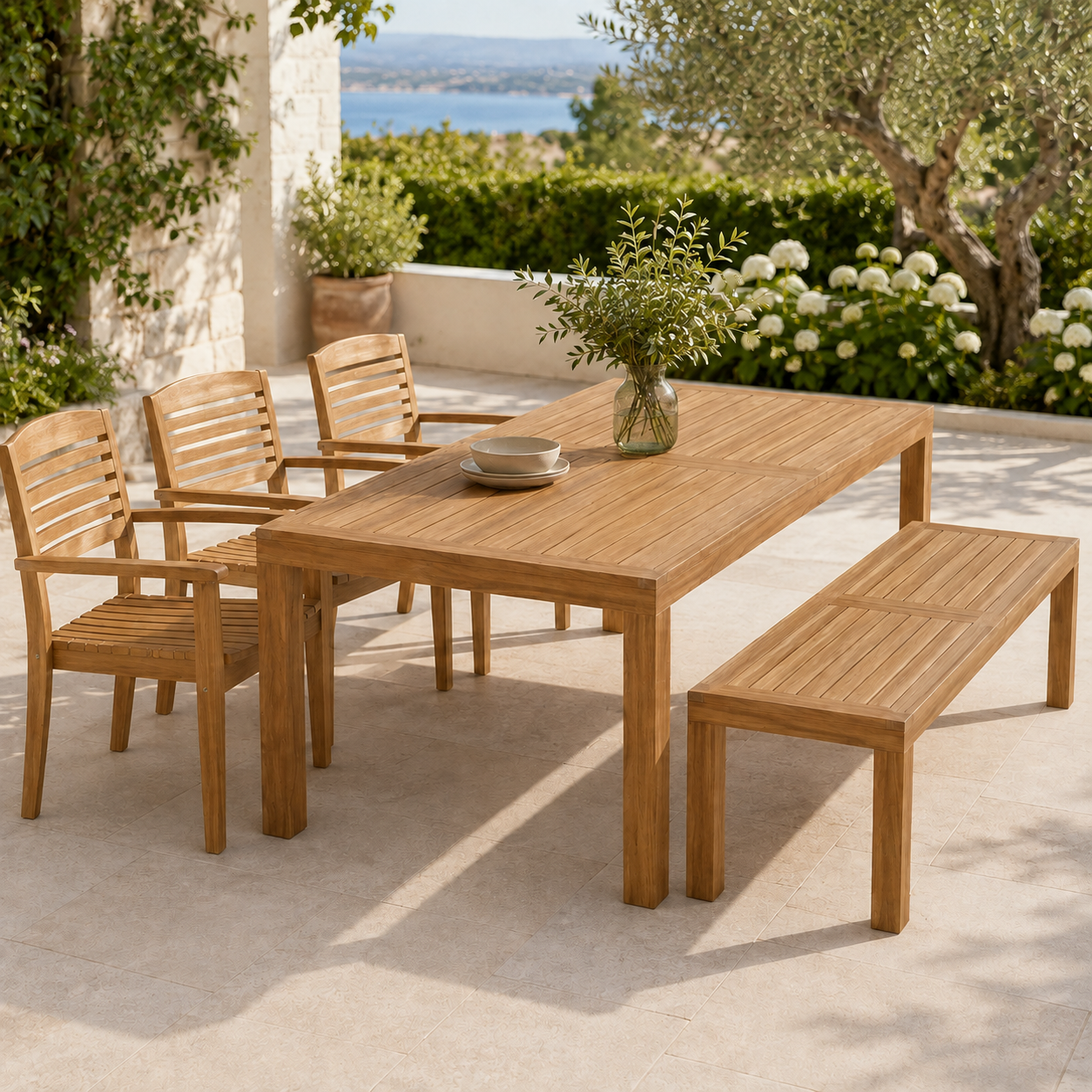 The Solara Teak Outdoor Dining Collection - Effortless Outdoor Living