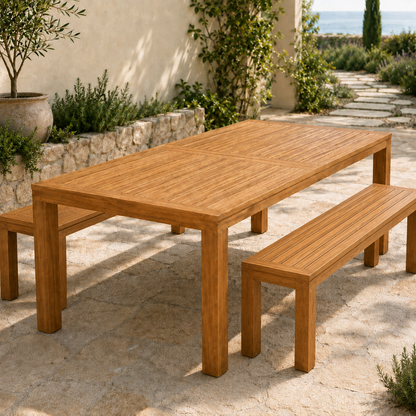 The Solara Teak Outdoor Dining Collection - Effortless Outdoor Living