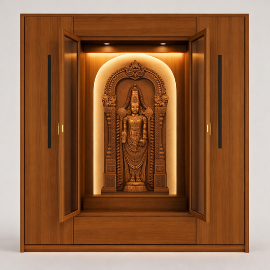 Lord Tirupati Balaji Solid Wood Wall Art