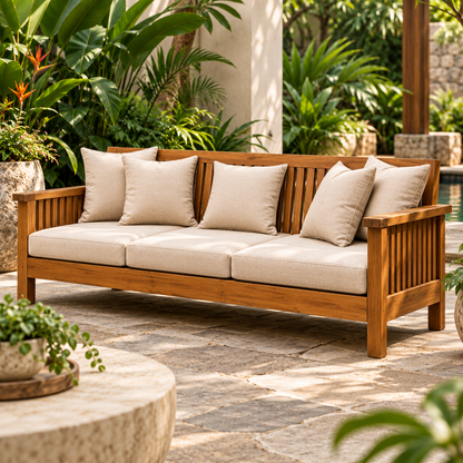 Calista Reclaimed Teak Outdoor Lounge