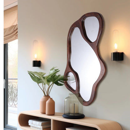 Nature's Curve Teakwood Mirror