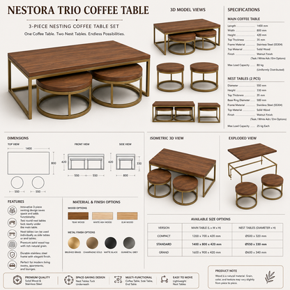 Nestora Trio Coffee Table