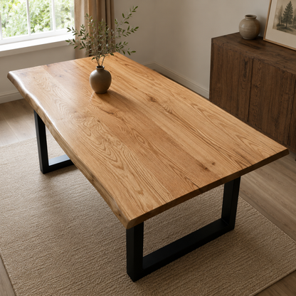 Oaklyn Natural Edge Red Oak Table