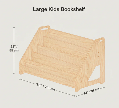Personalised Montessori Kids Bookshelf