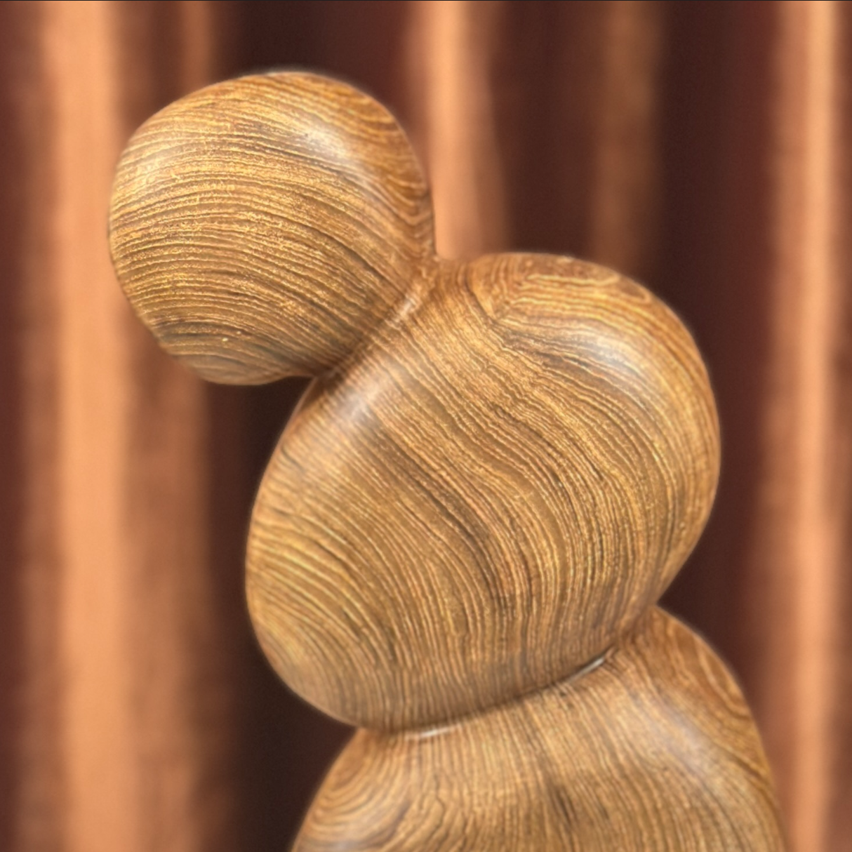 Serenity Form Teak Wood Sculpture