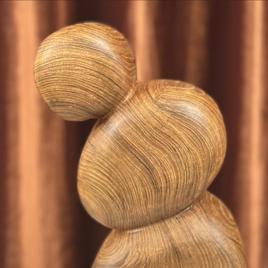 Serenity Form Teak Wood Sculpture