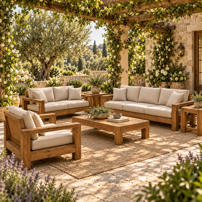 Solvane Reclaimed Teak Outdoor Lounge Collection