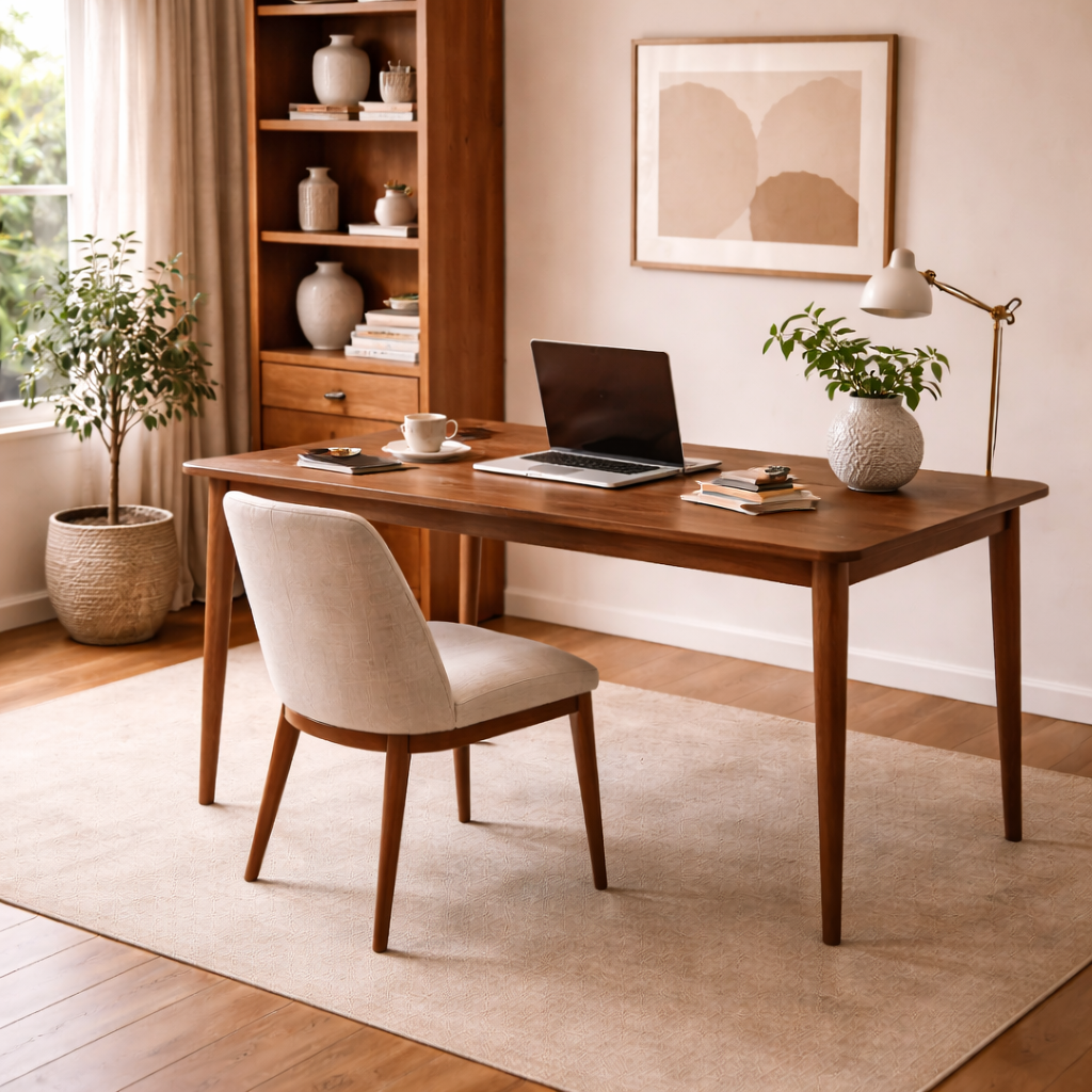 Slim Leg Teak Wood Table