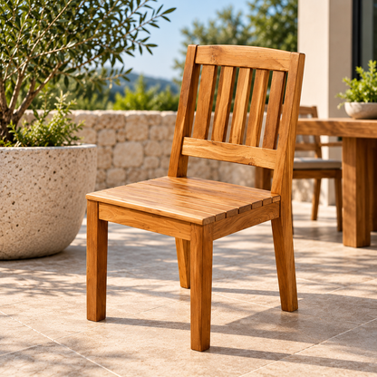 Solara Classic Solid Teak Outdoor Dining Chair