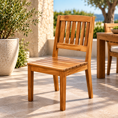 Solara Classic Solid Teak Outdoor Dining Chair