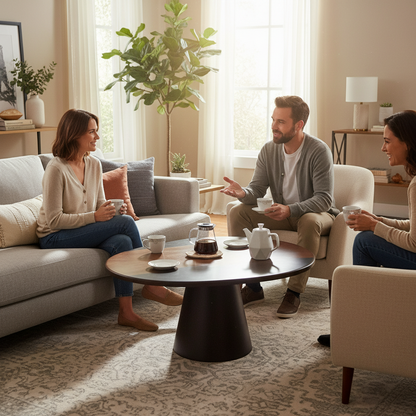 Majestic Aurora Round Table