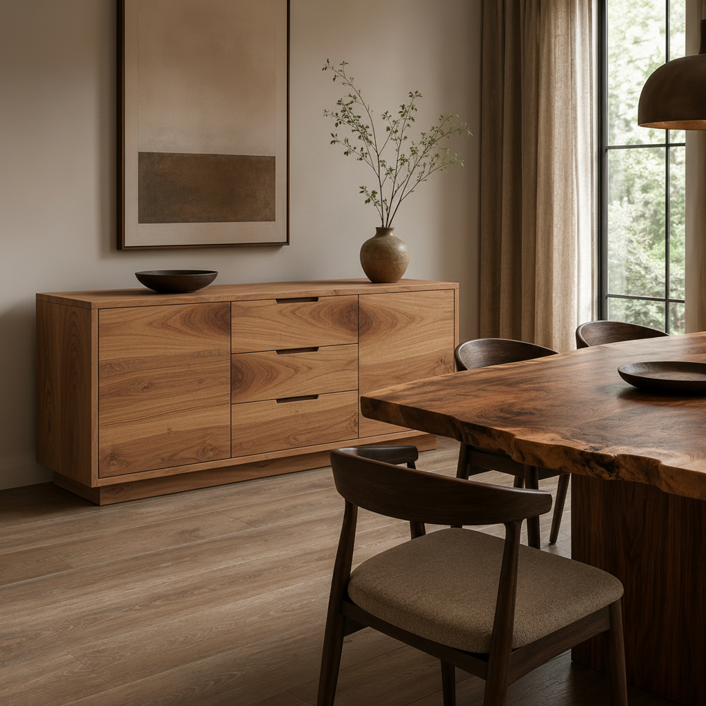 The Aranya Teak Sideboard